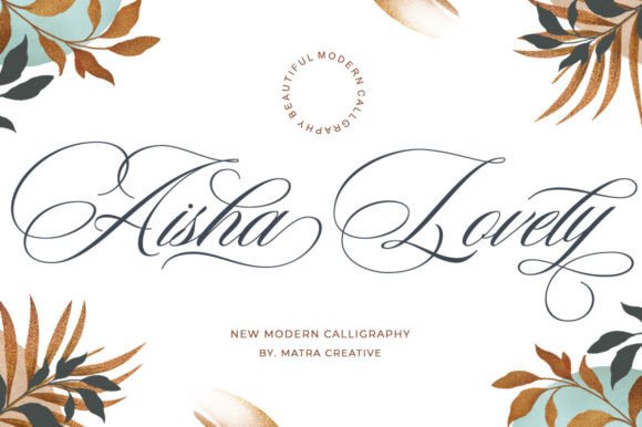 Aisha Lovely: Classic Typography with a Modern Script Edge