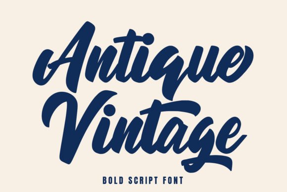 Antique Vintage: A Font That Brings Bold, Handwritten Charm to Your Work