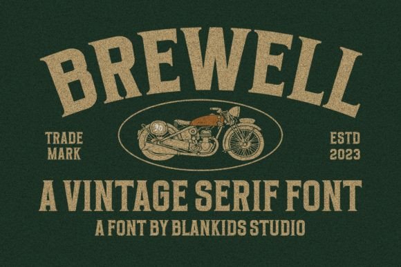 Brewell: The Vintage Serif Font That Sparks Creativity