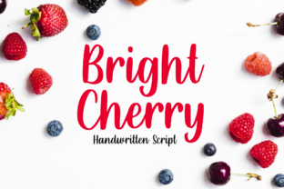 Bright Cherry: A Handwritten Font That Balances Charm and Professionalism
