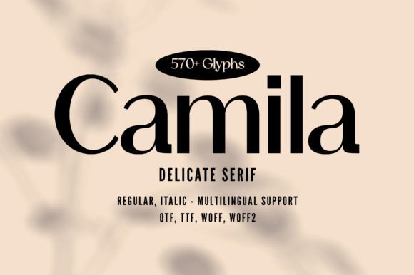 Camila: The Sans Serif Font for Modern, Minimalist Design