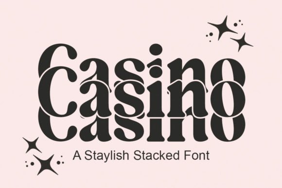 Casino: The Stacked Display Font for Bold Branding