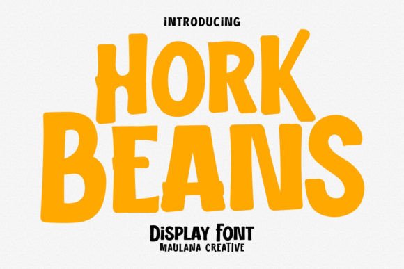 Hork Beans: The Display Font with Casual Charm