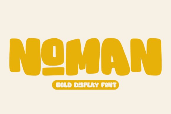 Noman: A Bold Retro Font for Playful Branding