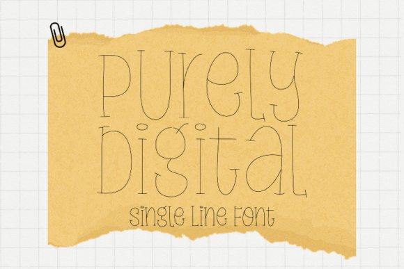 Purely Digital: The Sweet Single-Line Font for Creative Projects