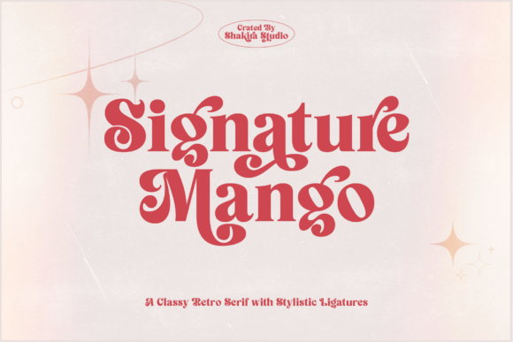Signature Mango: The Modern Retro Serif Redefining Elegance