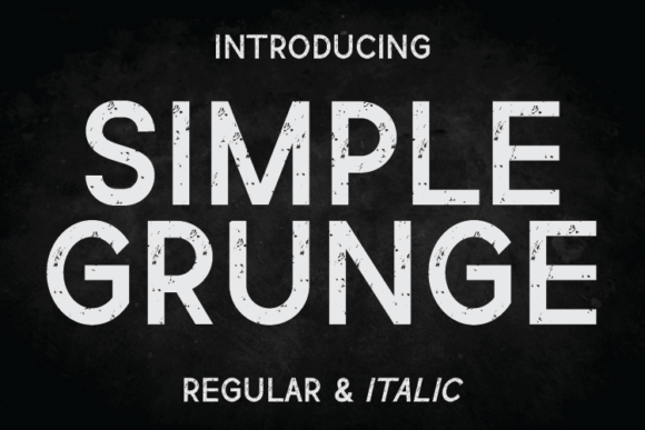 Simple Grunge: The Font That Adds Instant Edge to Your Designs