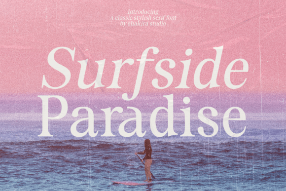 Surfside Paradise: Crafting a Visual Escape with Serif Elegance