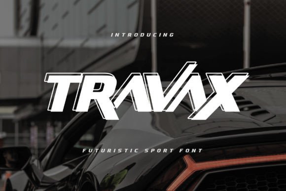 Travax: The Futuristic Font for Modern Sports Branding