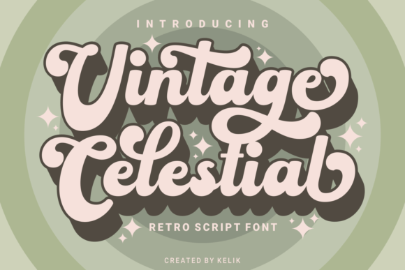 Vintage Celestial: A Typeface That Echoes Gilded Eras